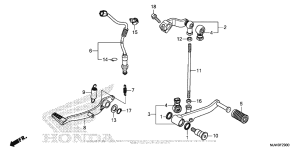 CB500F (ABS) Педали