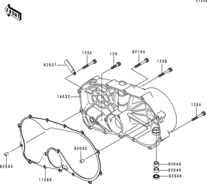 VN800 Крышки двигателя правые