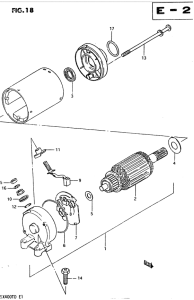 GSX400 Стартерный мотор