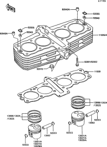 Z550 Цилиндр и поршни