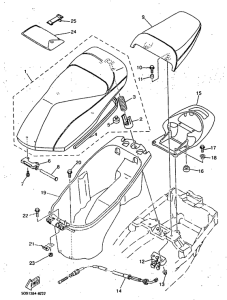 YP125 Сиденье