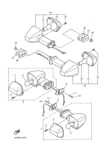 YZF600R Поворотники