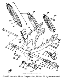 TT500G Rear arm - suspension