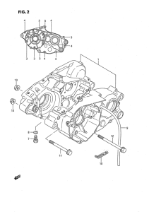 RM80 Картер двигателя