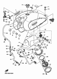 SR400 Топливный бак