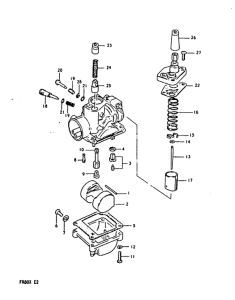 FR80 Carburetor assy