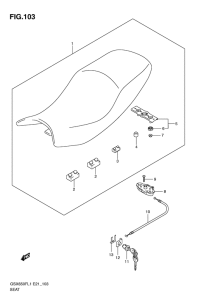 GSX650F Пружина
