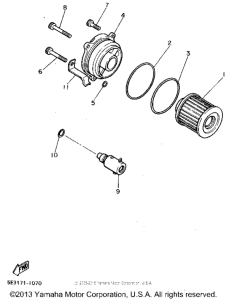 XV750DC Масляный фильтр