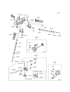 BX250 ハンドルバー