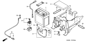 VT125 Аккумулятор