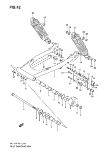 TF125 Маятник задний