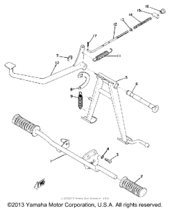 U7E Stand footrest brake pedal