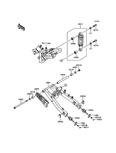 BR125 Swingarm / Shock Absorber
