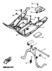 YQ50 Stand. footrest