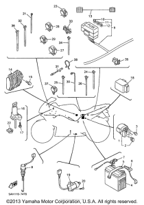 YZF600RJC Электрика
