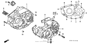 XR250R Картер двигателя