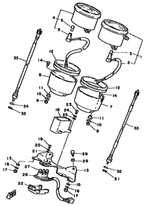 SR250 Speedometer. tachometer