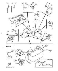 YP250D Электрика 1