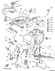 XV535 Топливный бак