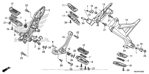 VFR1200X (DCT) Подножки