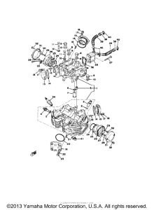 XS650D Cylinder head - cylinder head cover