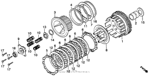 CM400 Сцепление