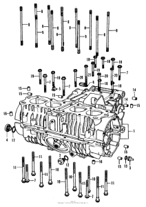 CB350 Картер двигателя