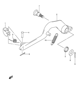 DR-Z400 Передний суппорт