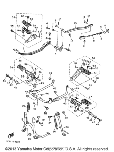 XV1100SKC Подножки