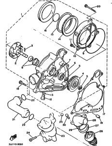 XVZ13DA Водяная помпа