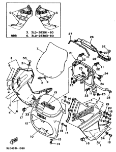 XTZ750 Обтекатель 1