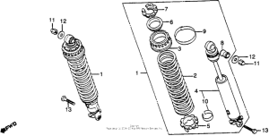 CBX Rear shock absorber 80