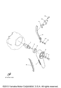 TW200VC Цепь механизма газораспределения