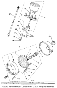 LB50PF Head lamp-speedometer