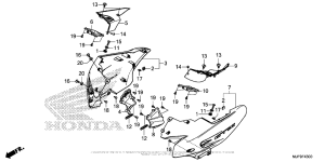 CTX700 DCT Обтекатель