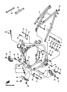 WR250F Frame comp