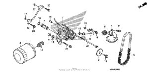 VT1300CS Oil filter + oil pump