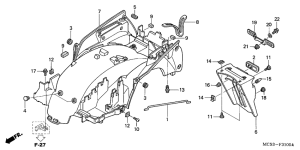 ST1300 Заднее крыло