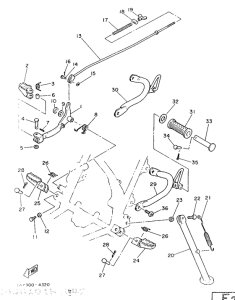 DT125LC Stand. footrest