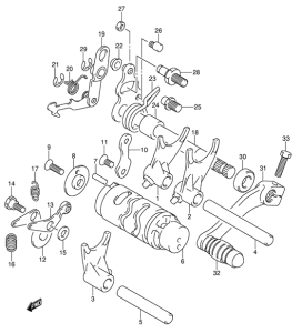 JR80 Переключение передач