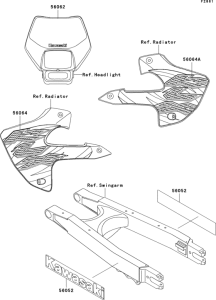 KLX300R Decals(klx300-a7)