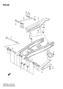 DR200 Маятник задний