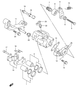 AN400 Задний суппорт
