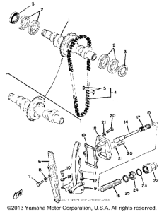 XS650G Camshaft - chain