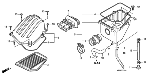 CBR125RW Воздухоочиститель