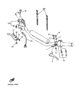 DT80LC Handle switch. lever