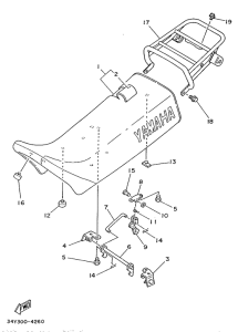 DT125LC Сидение
