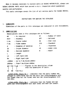 RM250 Catalog preface