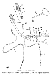 RD400F Handle - wire