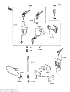 VN750 Выключатель зажигания